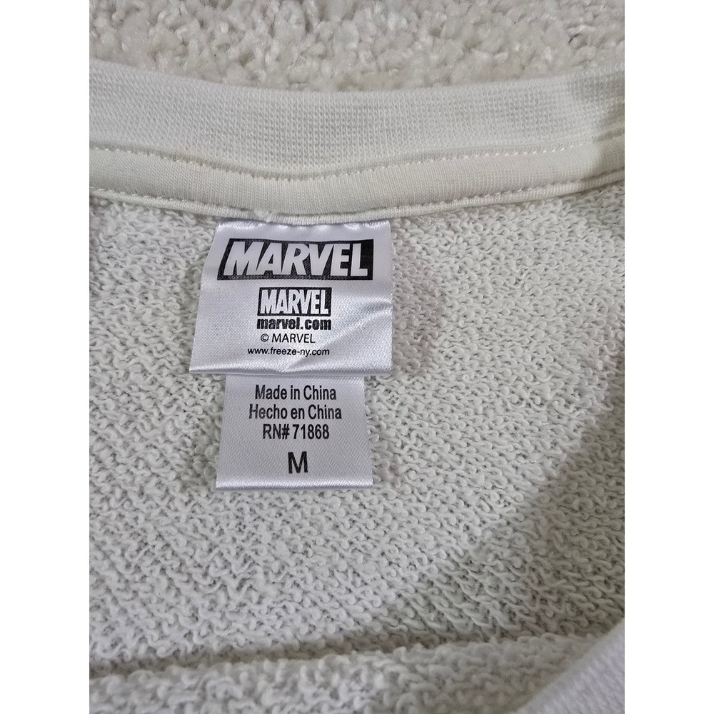 Marvel Avengers‎ Graphic Sweatshirt White Gray Pullover Medium - Picture 3 of 3